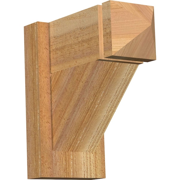 Ekena Millwork Traditional Arts & Crafts Rough Sawn Outlooker, Western Red Cedar, 6"W x 12"D x 12"H OUT06X12X12TRA03RWR - main